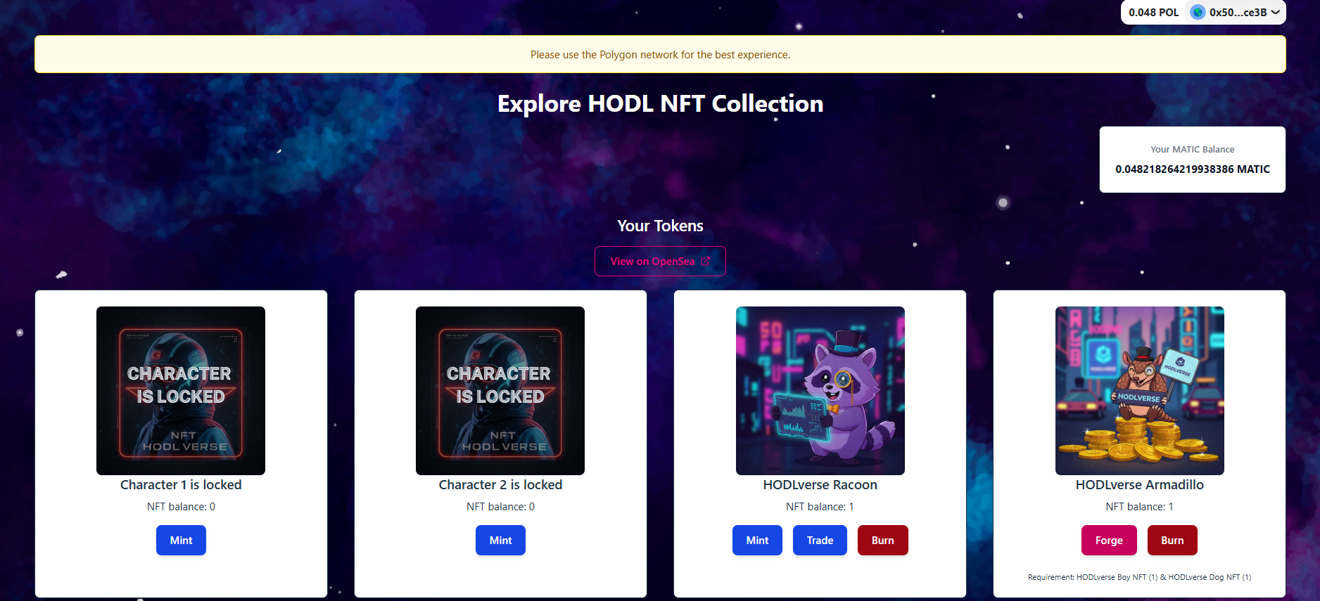 HODL Verse NFT Portal preview 2