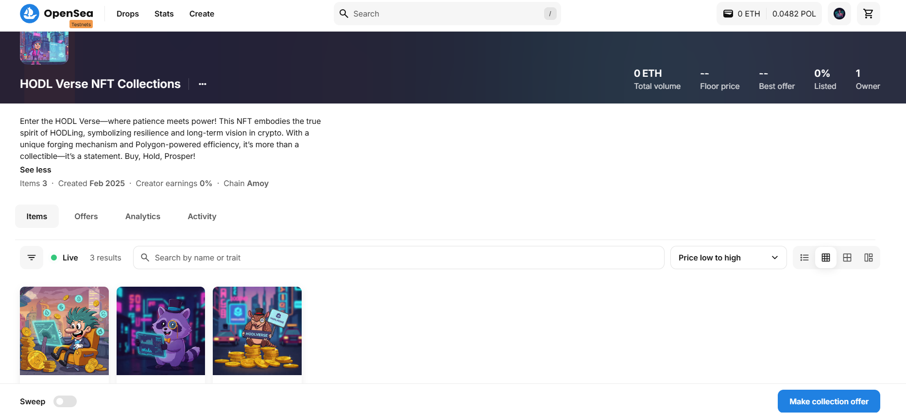HODL Verse NFT Portal preview 3